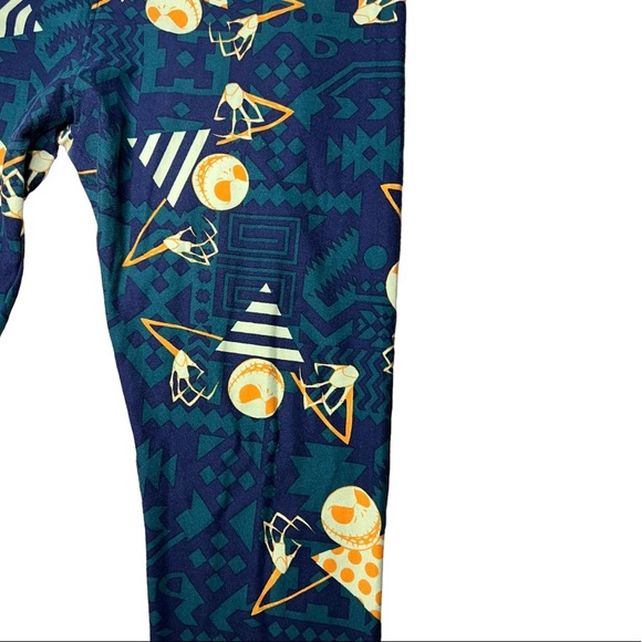 LULAROE DISNEY Jack Skellington Spooky Halloween Tall and Curvy Leggings - Picture 5 of 9